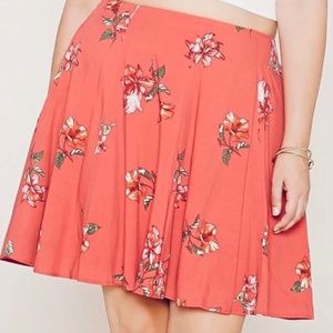 Forever 21 Plus Size Flare Skirt